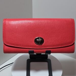 Coach Coral Leather Women's Wallet